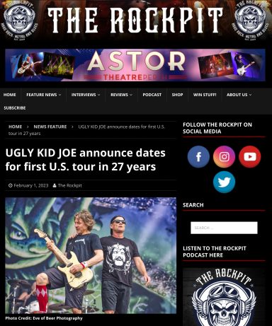 the Rockpit, Ugly Kid Joe, eve ov beer photo